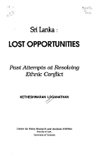 The best books on Sri Lanka’s Civil War - Sri Lanka by Ketheshwaran Loganathan